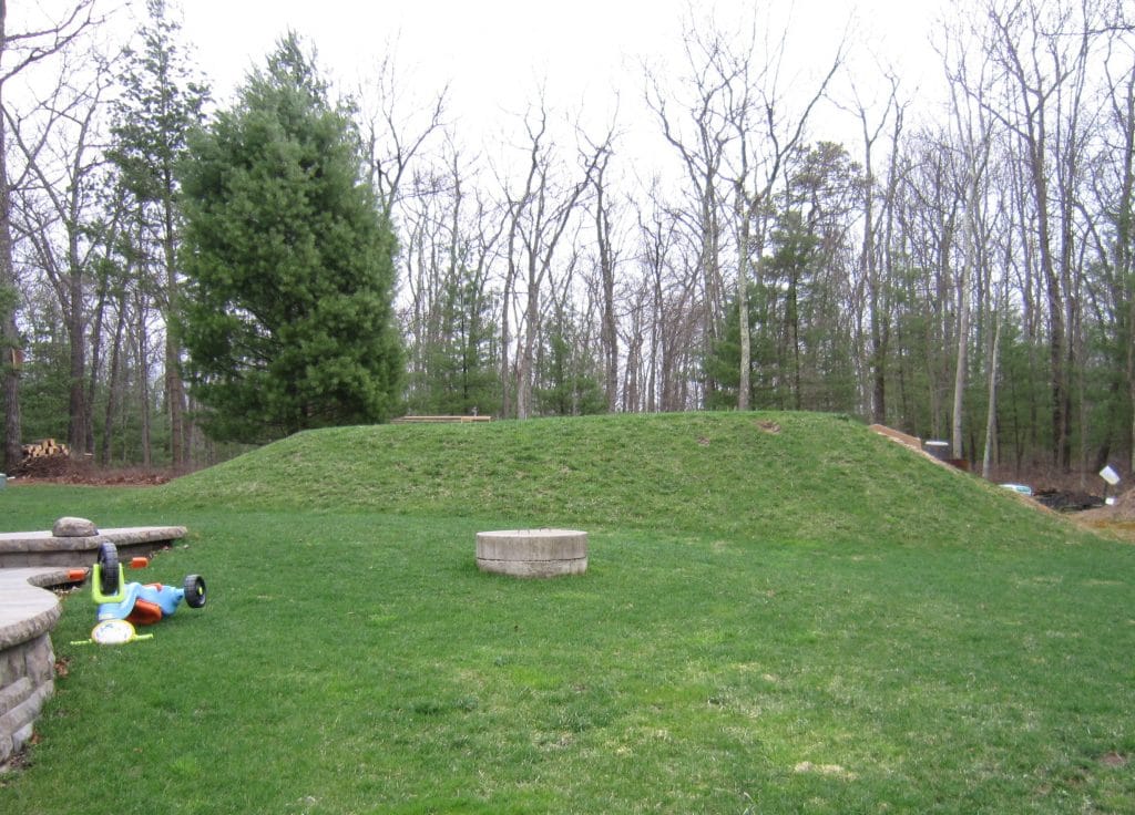 Image of a located raised mound.