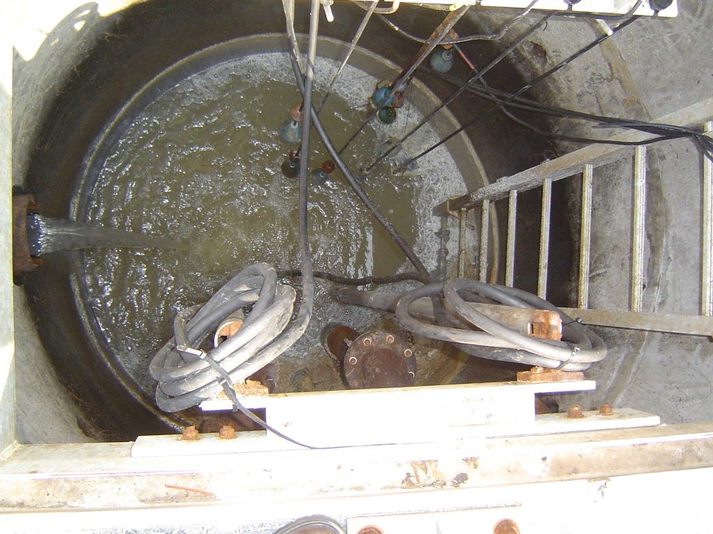 Image of grease trap cleaning using enzymes.